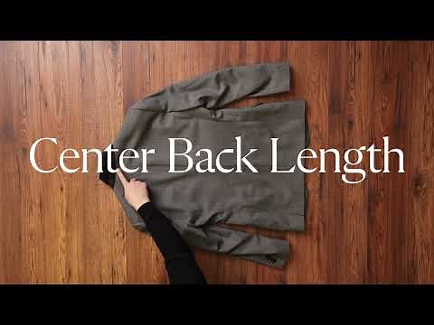 How to Measure Your Jacket: Center Back Length