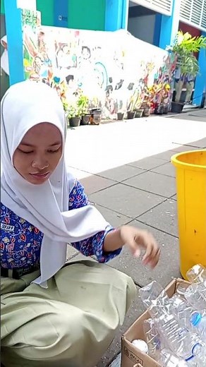 Plastic bottle waste