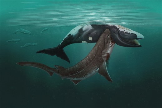 Whale fossils reveal evidence of ancient shark attacks