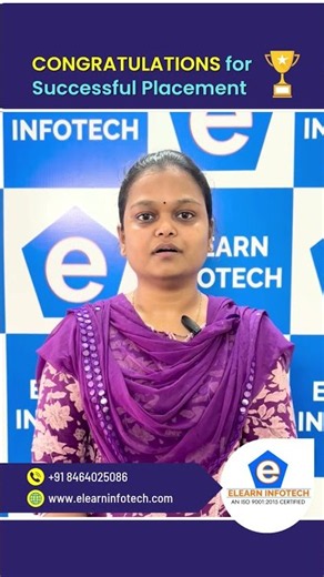 Elearn Infotech Student Success Story | IT Placement Journey | Hyderabad