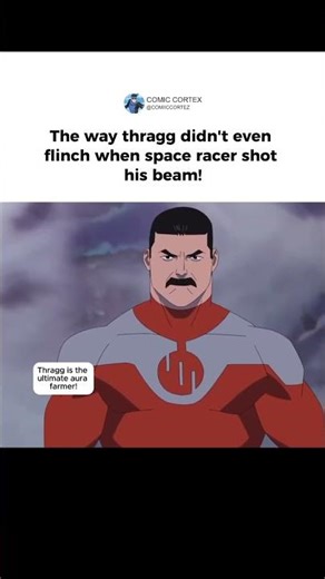 Thragg didn't even flinch when space racer shot his beam #invincibleseason4