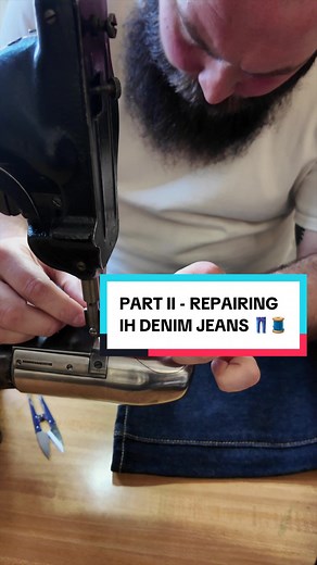 We're confident that your Iron Heart denim will last a very long time - standing up to whatever life throws at you, year after year. And because we want you to wear and love our denim products for as long as possible, we offer free repairs for life 👖 Watch Josh go to work on a pair of Iron Heart 666S-21oz fixing some damage caused by cuffing the jeans (always uncuff when washing to remove dirt, which can build up over time) - volume turned up for the authentic sounds of a Singer sewing machine 