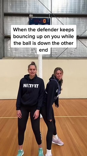 Like girl, you can chill out for a second! #fyp #netball #crazygirl