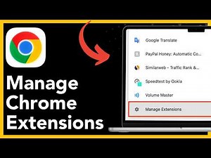 How to manage extensions in Google Chrome