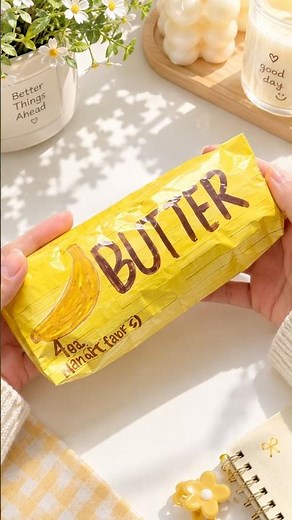 How to make a Banana Butter Squishy 🍌✨ #papersquishy #diy #craft