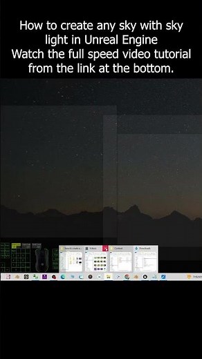 How to create any sky with sky light in Unreal Engine #HDRI #IBL #Tutorial #ue5 #unrealengine #sky