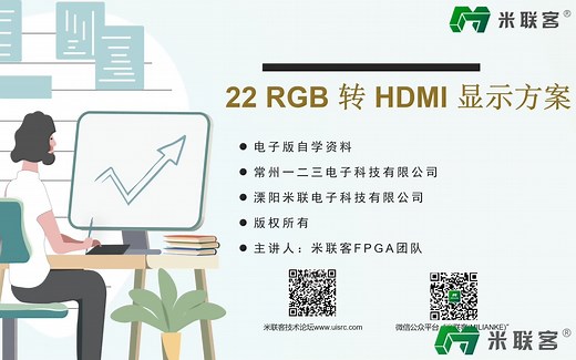 【米联客】FPGA RGB 转 HDMI 显示方案
