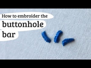 BUTTONHOLE BAR - embroidery stitch 111