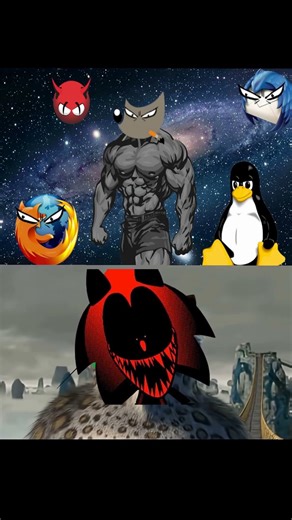 Fatal Error vs the Open Source Guardians #fatalerror #fnf #fatality #sonicexe #sonicexefnf #linux