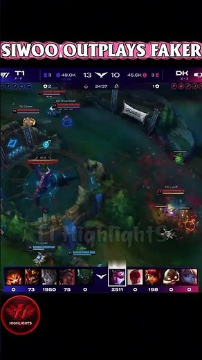🔥 SIWOO SOLO KILLS FAKER – NO ONE SAW THIS COMING😱 #shorts #T1WIN #T1Fighting #SKTT1
