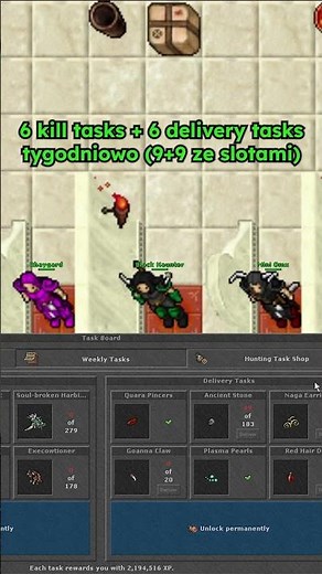 Dają expa za klikanie w DP, takiej Tibii chcieliście? #shorts #tibia #winterupdate