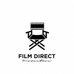 Download director Studio Movie Video Cinema Film Production logo design vector icon illustration for free