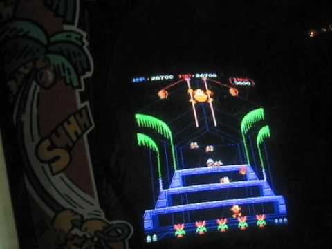 Nintendo Donkey Kong 3 Arcade Cabinet Gameplay Video! DK3