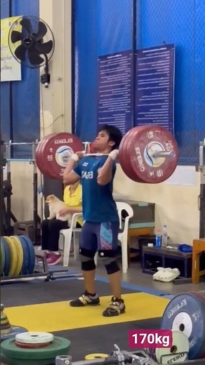 SILACHAI Theerapong 🇹🇭 THA (M- 60 kg Indonesia) C&J 173 kg #shorts #weightlifting #