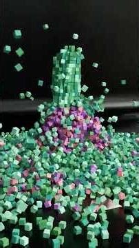 The impact of blocks under different gravitational forces.#asmr