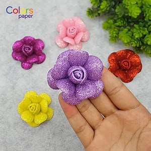 DIY EVA Foam Sheet Rose - Step-by-Step Flower Craft Tutorial