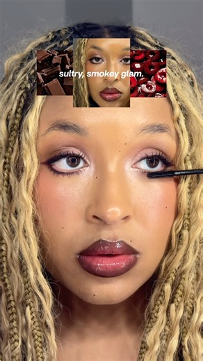 smoky, sultry, chocolate cherry glam #makeup #makeuptutorial