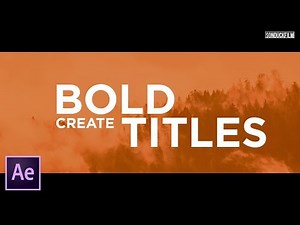 Make Your Titles Stand Out | After Effects Motion Graphics Tutorial