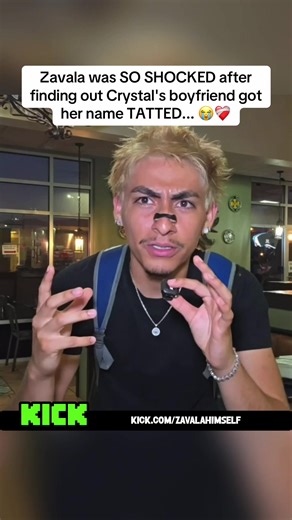 Zavala was SO SHOCKED after finding out Crystal's 29 YR old boyfriend got her name TATTED... 😭❤️‍🩹 #zavala #amandasolis