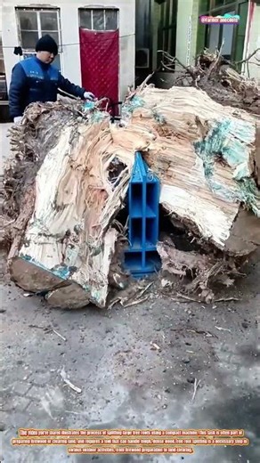 The Art of Splitting Large Tree Roots with a Small Machine