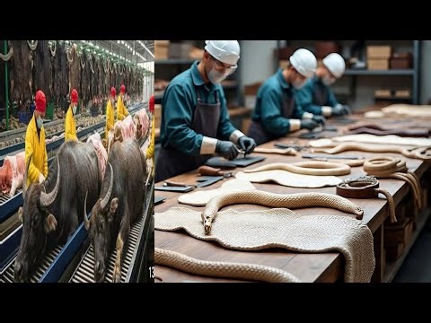 How Animals Skin Becomes Luxury Leather Goods | Full Factory Process