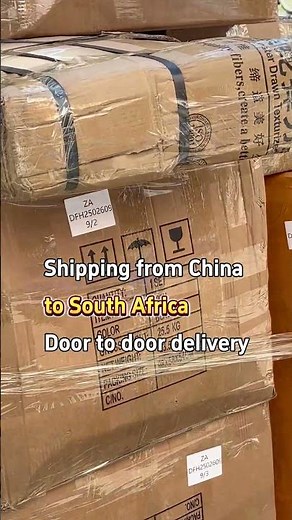Door to door shipping from China to South Africa#chinatosouthafrica#dfhlogistics #freightforwarder