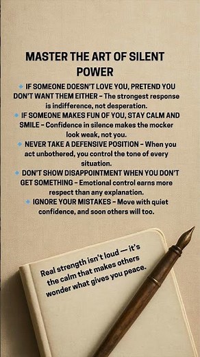 MASTER THE ART OF SILENT POWER #tricks #psychology #quotes #selfimprovement#shorts#motivation#shorts