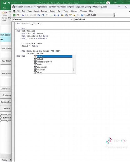 Excel Roster Template for Automatic Employee Scheduling