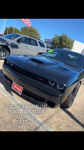 26 shares | 2016 Dodge Challenger Hellcat  Manual transmission — pure power in your hands! Fast, loud, and ready to be in your driveway  Call me  512-575-4143 Ask for David #usedcarsaustin #hellcatclub #Hellcataustin #Leoscarsforsale #preowendhellcat | Leos Auto Sales | Facebook
