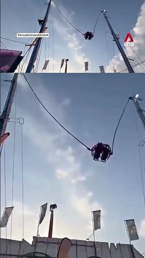 2 children rescued after slingshot ride at Spain fair snaps