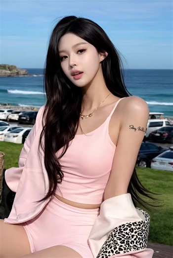 Ai generated model / virtual character / riding 🏍️ bike on the beach / #aigirl #beauty #aigenerated #prettygirls #beachday