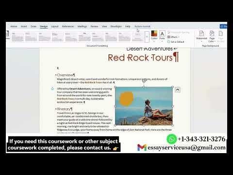 Shelly Cashman Word 365 | Module 11: SAM Project A