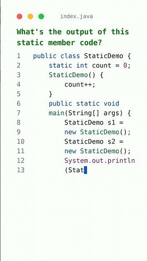 Master Java Static Keyword: Uncover its Power! #JavaTips #Coding