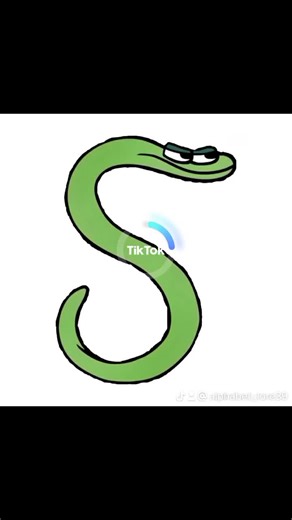 Green Cartoon Snake Animation for Social Media