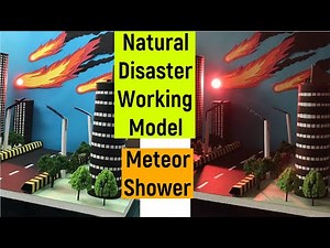 Natural disaster working model | Natural disaster project | Meteor shower diorama | #diyasfunplay