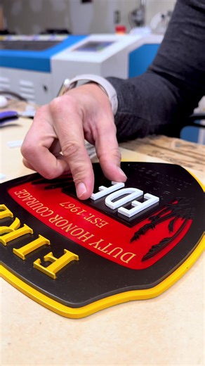 Creative Wood Mosaic Signs for Businesses and Artists