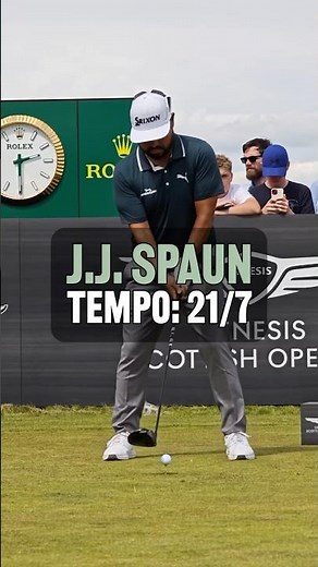 2025 U.S. Open champion J.J. Spaun’s driver swing is perfectly synced to the 21/7 tones! #golf