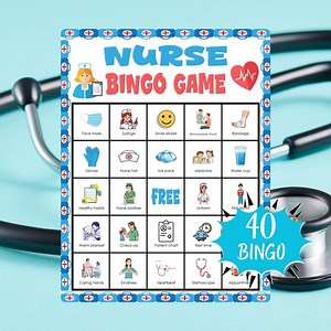 Nurse Bingo Game | Medical-themed Printable for Kids, Classroom, Homeschool, Career Day & Hospital Role-play Fun - Etsy