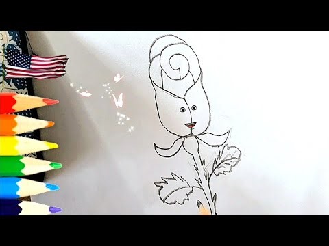 Cute Rose Drawing Tutorial | Easy Pencil Sketch for Beginners | Drawfinity USA