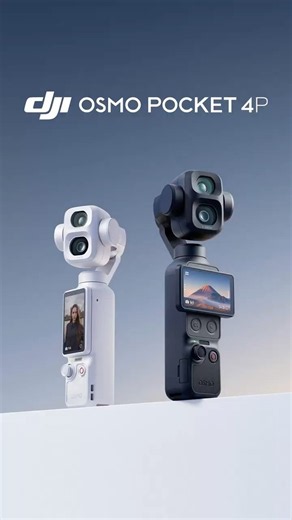 DJI Osmo Pocket 4P | Fotocamera con stabilizzatore tascabile cinematografica a doppio obiettivo.