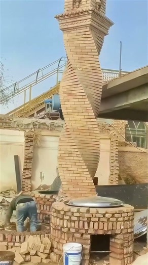 Handcrafted Traditional Brick Stove, Witness the Charm of Old Craftsmanship