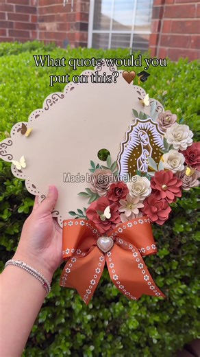 New freestyle available! 😍🤎 Original design by me 🫶🏻 1 of 1 available directly through my website! Snag it up before its too late! #advbellecaps #gradcapideas #gradcapdesign #classof2026 #gradcapinspo