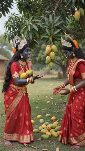 आम के मौसम में माता काली आई 😀😀