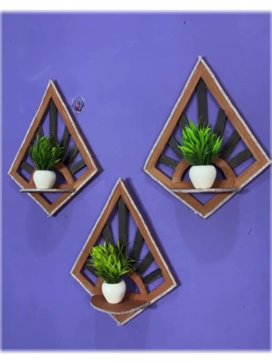 Creative Wall Planter DIY Using Cardboard
