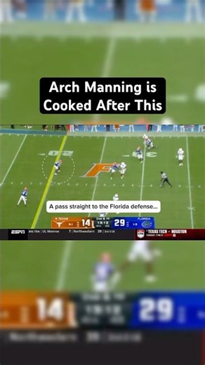 The Arch Manning Script is Cooked #shorts