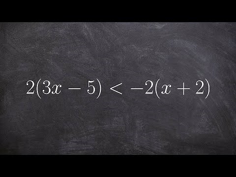 Learn how to solve a multi step inequality with parenthesis on both sides