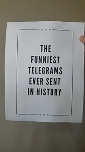 185K views · 6.6K reactions | These are quite possibly the best telegrams ever sent in history. Enjoy. #history #funny #reels #historyhustle #historyhustleofficial #telegram #telegraph | History Hustle | Facebook