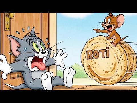Tom and the Runaway Roti 😂🔥 | Crazy Cat vs Mouse Chase