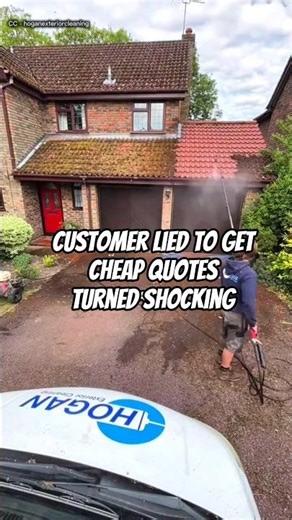This Customer Lied To Get a Cheap Quote | Pressure Washing House Transformation ❤