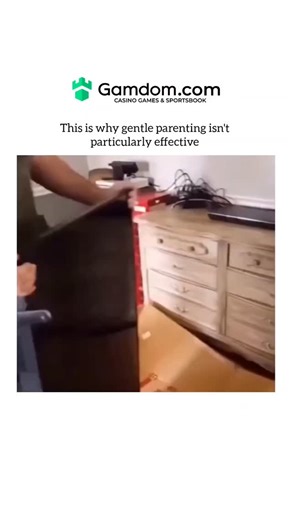 the laugh spot on Instagram: "The video depicts a highly controversial and likely staged family skit. It features a young child, often identified online as "Leland," who repeatedly smashes a new television with a hammer while his parents watch and plead with him to stop. Despite the destruction, the parents remain remarkably calm, which has led many viewers to use the clip as a critique of what they perceive as ineffective "gentle parenting". Key Details from the Video Action: A child is seen hi